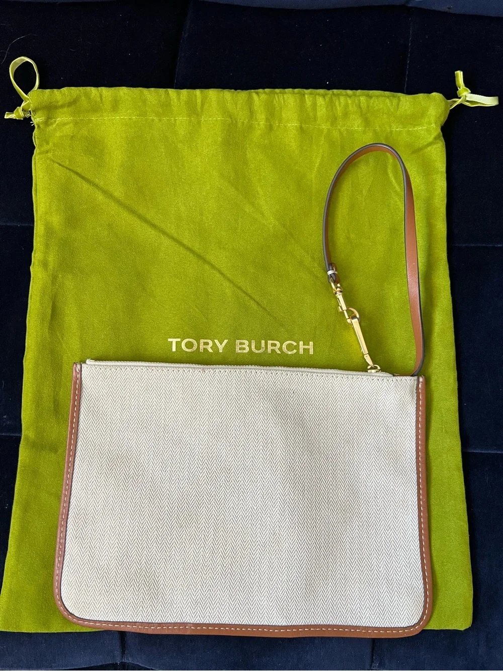 Tory Burch Blake Canvas Pouch